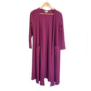 LuLaRoe Sarah Cardigan Duster Pink Size Small